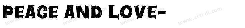 Peace and Love字体转换